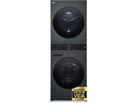 Torre de Lavado LG WashTower™ WT1210BBF | Lavadora 12 kg + Secadora 10 kg, TurboWash™360º, Bomba de Calor Dual Inverter – Inox Grafito
