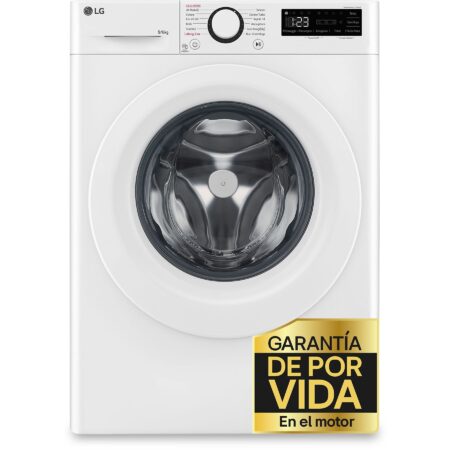 Lavasecadora LG F4DR5009A3W Serie 500 | 9 kg / 6 kg, 1400 rpm, TurboWash™360˚, AI Direct Drive™ – Blanco