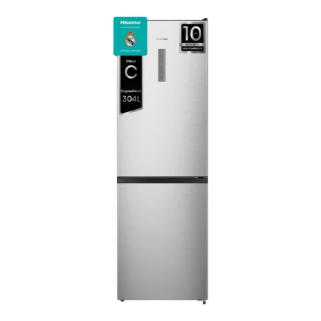 Frigorífico Combi Hisense RB390N4BCC | Total No Frost, 186 cm, 304L, Motor Inverter – Inox