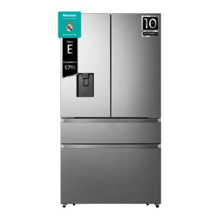 Frigorífico Americano Hisense RF749N4SWSE | 579L, No Frost, Wi-Fi, Dispensador de Agua – Inox