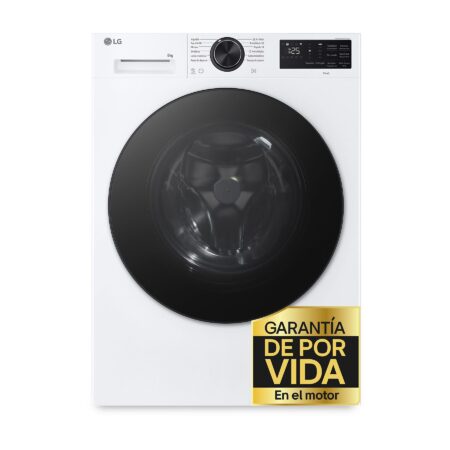 Lavadora LG Serie 550 F2X50S8TLB | 8 kg, 1200 rpm, Fondo Reducido (47.5 cm), Clase A-30%, TurboWash™ 360° – Blanco