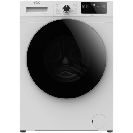 Lavadora VOK EVW-10BAWB13 | 10 kg, 1400 rpm, Motor Inverter, Clase A, Función Vapor – Blanco