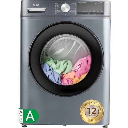 Lavadora CHiQ Space PRO CFL100-14586IM3XA | 10 kg, 1400 rpm, Motor Inverter BLDC, Clase A, Vapor – Gris Oscuro