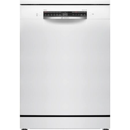 Lavavajillas Bosch Serie 4 SMS4HVW02E | 14 servicios, 60 cm, Home Connect, Motor EcoSilence, 3ª bandeja VarioDrawer – Blanco
