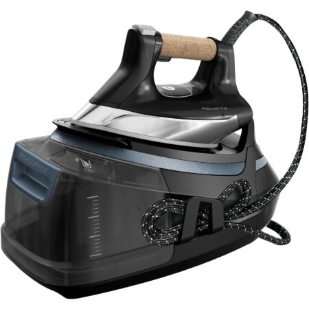 Centro de planchado - Rowenta Eco Steam Pro DG9662F0 | 2800 W, 8 bar, Golpe de vapor 600 g/min y Suela Microsteam 400 HD 3D Negro