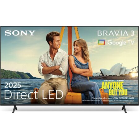 TV LED 43" Sony Bravia 3 | 43S35, UHD 4K, Procesador X1 con IA y Google TV