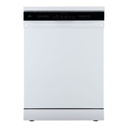 Lavavajillas ok. ODW 6061-1 E FS W | 13 Servicios, 60 cm, Libre Instalación, 6 Programas, Media carga – Blanco