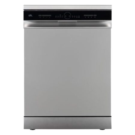 Lavavajillas ok. ODW 6071-1 E FS S | 13 Servicios, 60 cm, Libre Instalación, 6 Programas – Plata