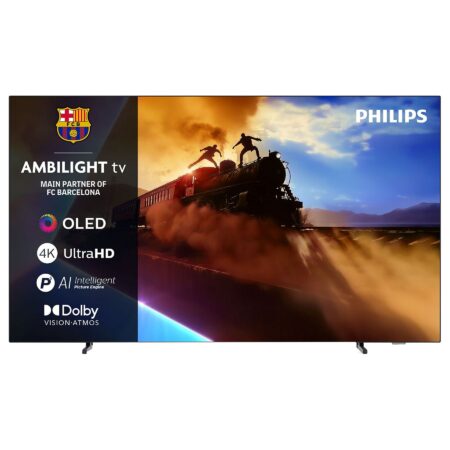 TV OLED 55" Philips Ambilight 55OLED770/12 | UHD 4K, Procesador P5 con IA y Titan OS Negro