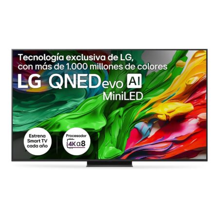 TV QNED MiniLED 65" LG 65QNED87A6B | UHD 4K, Procesador α8 AI Gen2 y Smart TV webOS Ashed Blue