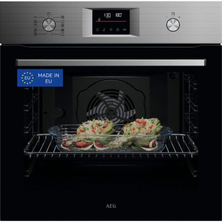 Horno Multifunción AEG Serie 5000 SurroundCook® GU5PB43FSM | 72 L, Pirolítico e Inox Antihuellas