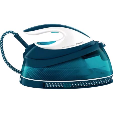 Centro de planchado - Philips GC7844/20 | 2400 W, 6.5 bar, Golpe de vapor 400 g/min y OptimalTEMP Verde