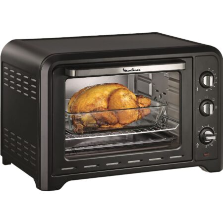 Mini Horno Moulinex Optimo OX4848 | 39 L, 2000 W y 6 Modos de Cocción Negro