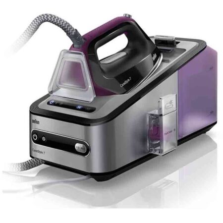 Centro de Planchado Braun CareStyle 7 IS 7144 BK | 7 Bar, 2400W y Suela Bidireccional Eloxal 3D