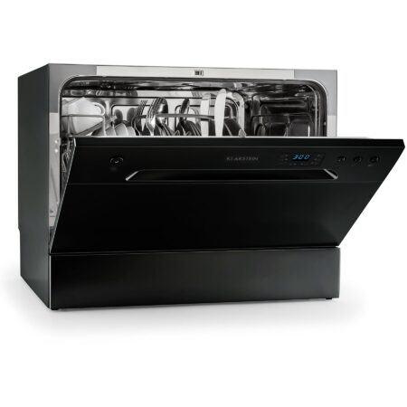 Lavavajillas compacto KLARSTEIN Amazonia 6 | 6 Servicios, 6 Programas, Negro