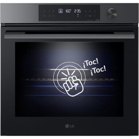Horno a Vapor LG InstaView™ WSED7612B | 76 L, Pirolítico con Air Fry y Acero Negro Mate