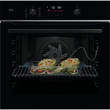 Horno a Vapor AEG Serie 7000 SteamCrisp® TR7PB73FSB | 72 L, IA TasteAssist y Pirolítico Negro
