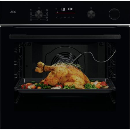 Horno a Vapor AEG Serie 6000 SteamCrisp® V7PBR521SB | 72 L, Pirolítico y WiFi Negro