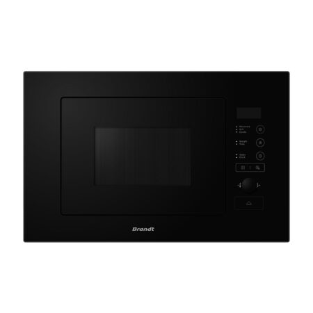 Microondas Integrable con Grill Brandt BMG2508B | 20 L, 900 W y 8 Programas Automáticos Negro