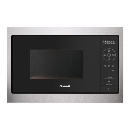 Microondas Integrable Brandt BMS7120X | 26 L, 900 W y Control Electrónico Blanco