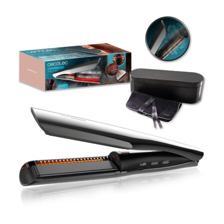 Plancha de Pelo de Vapor Cecotec Lisse iSteamy | Placas de Cerámica, 210 °C y Depósito Magnético