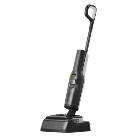 Aspirador escoba seco y húmedo - Roborock F25 | 20 kPa, Limpieza Horizontal 180°, Autolimpieza con Agua Caliente y 60 min Autonomía Negro