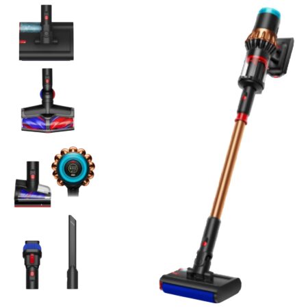 Aspirador escoba 3 en 1 - Dyson V16 Piston Animal Submarine™ | 315 AW, Friegasuelos, 70 min, Depósito CleanCompaktor Black/Cooper