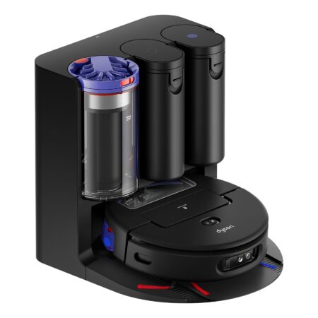 Robot aspirador y friegasuelos - Dyson Spot+Scrub™ Ai | Succión 18 kPa, IA Avanzada, Luz LED de Polvo y Base Auto-limpieza 60°C Negro