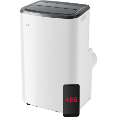 Aire Acondicionado Portátil AEG Comfort 6000 AXP35U539CW | 12.000 BTU, Wi-Fi A+, y Confort Silencioso
